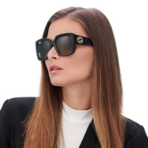 gucci 0592s|Gucci Grey Gradient Rectangular Ladies Sunglasses .